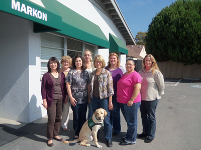 Markon’s Finance Team and Gus - a 9-month old Guide Dog for the Blind