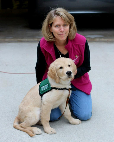 Barb Epperson and Guide Dog Lincoln