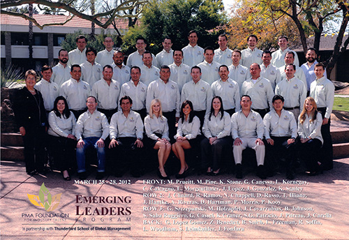 The PMA Foundation’s 2012 Emerging Leaders Program participants including Markon’s Rich Ramos (second row, third from left)