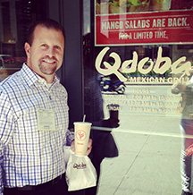 Dining at customer QDoba Mexican Grill